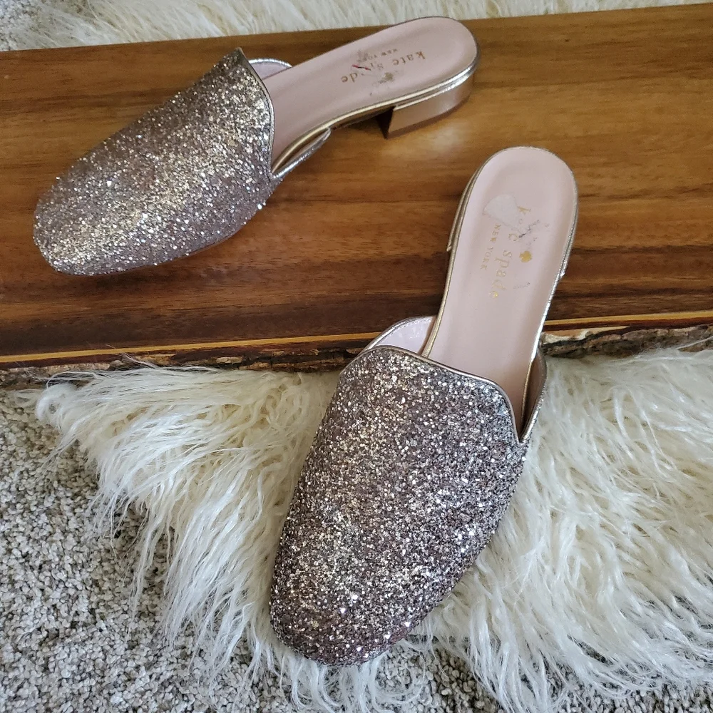 NWOB Kate Spade Sparkly Mules - Picture 2 of 4